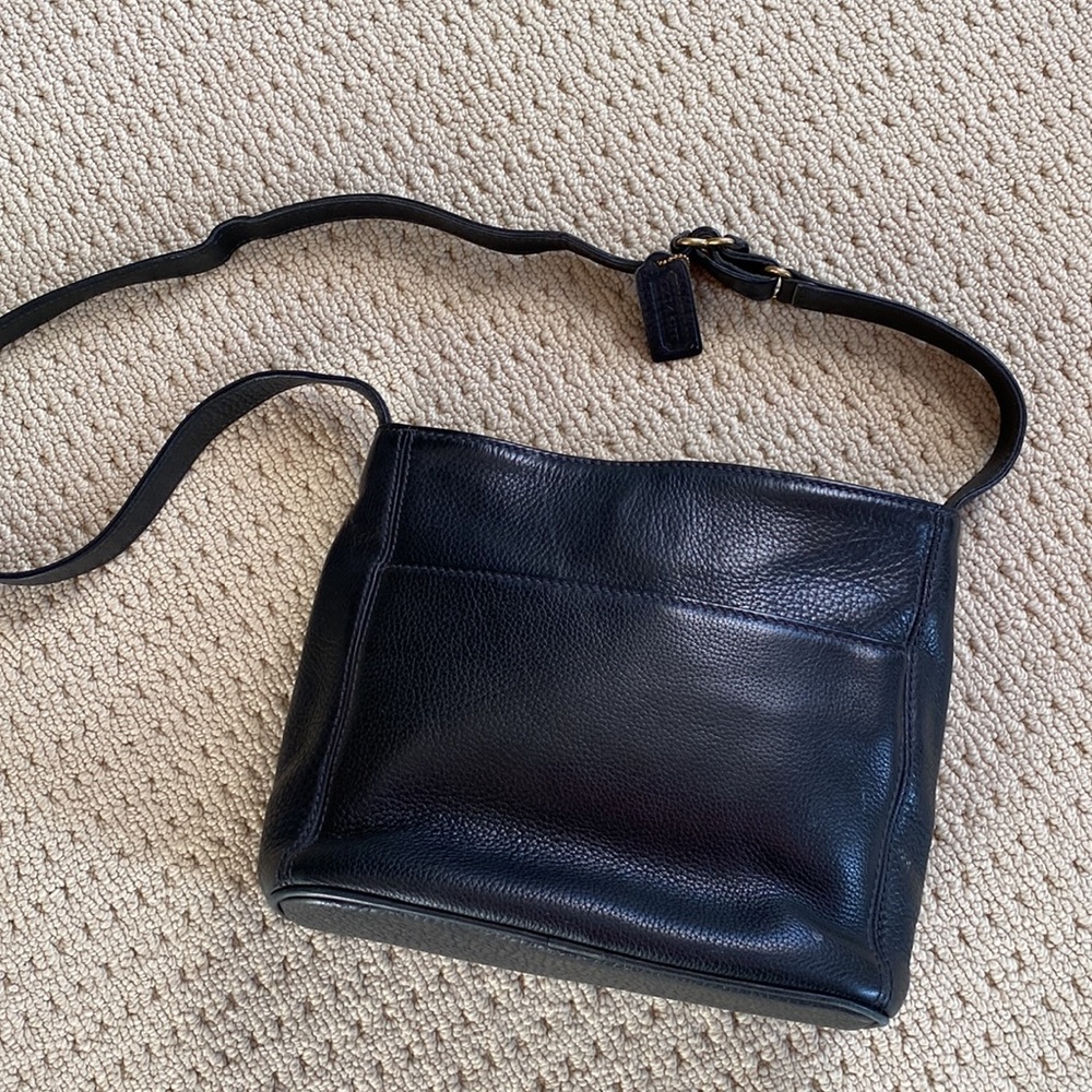 Vintage Coach black leather Sonoma Crossbody Bag 4924